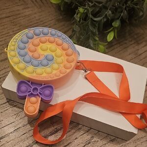 Colorful Lollipop Pop It Fidget Crossbody Bag